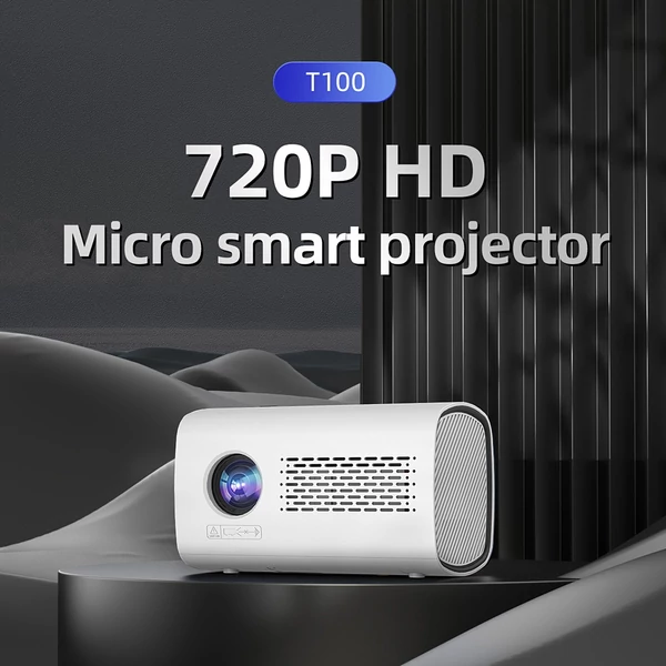 T100 720P mini projektor WiFi6 támogatással