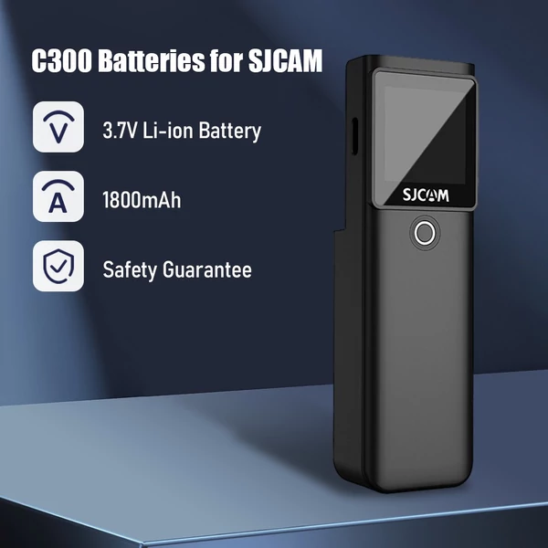 SJCAM C300 fényképezőgép akkumulátor 3,7 V 2800 mAh 1,33 hüvelykes érintőképernyővel