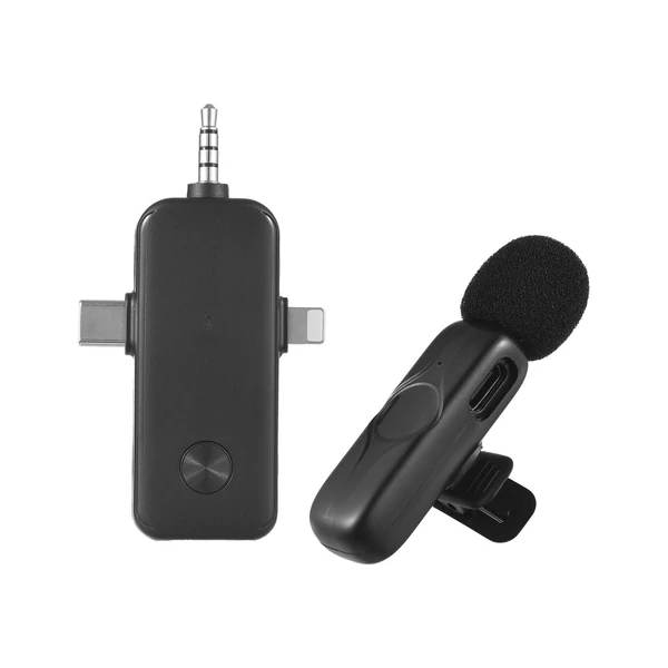 M3 vezeték nélküli Lavalier mikrofonrendszer 1 vevő+1 mikrofon