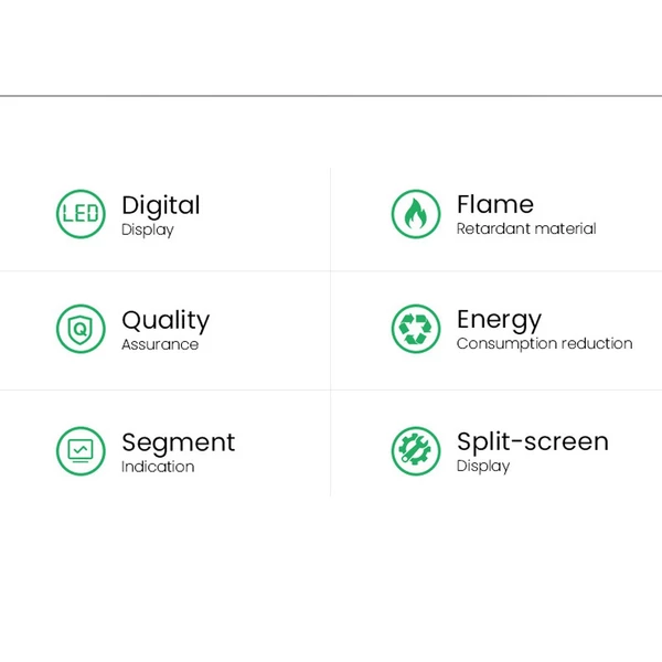 Kompakt egyenáramú feszültségmérő DC11V-310V intelligens LED digitális kijelzővel - TOVME-3D