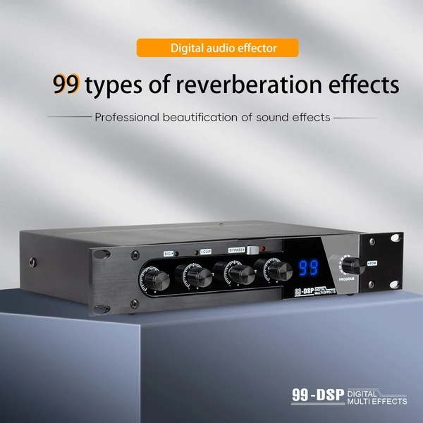 Professzionális Karaoke Mixer visszhangzó 99 DSP digitális hangeffektor