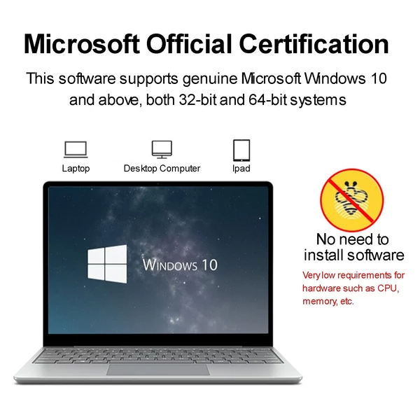 WA29 USB ujjlenyomat-olvasó PC-hez Windows 11, Windows 10, 32/64 bites