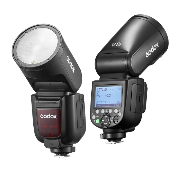 GODOX V1 PRO N 2.4G vezeték nélküli fényképezőgép vaku Nikon fényképezőgépekkel kompatibilis