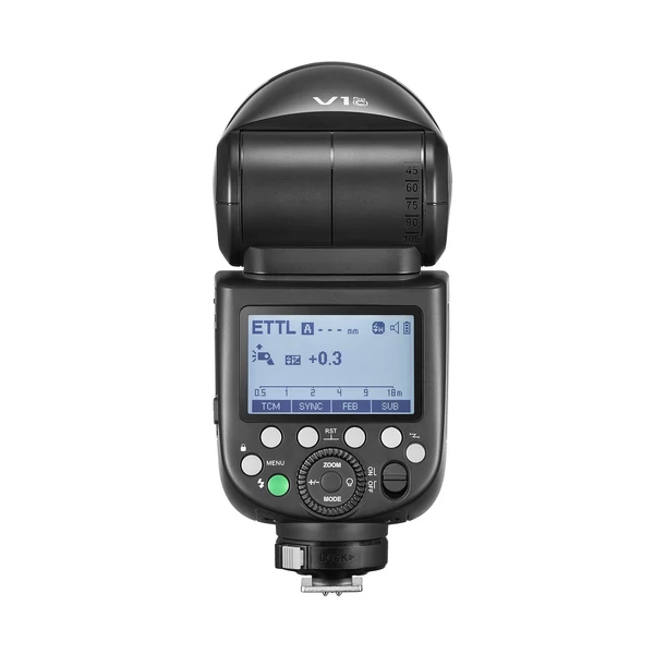 GODOX V1 PRO C 2.4G vezeték nélküli fényképezőgép vaku, kompatibilis a Canon EOS fényképezőgépekkel