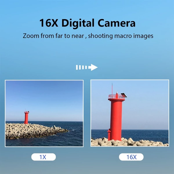 Andoer hordozható 1080p digitális kamerás videokamera 32 GB-os memóriakártyával - Zöld
