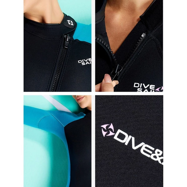 DIVE&SAIL férfi 3 mm-es neoprén búvárruha - L méret