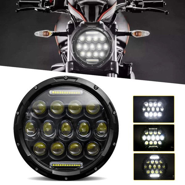 7 hüvelykes autó, motorkerékpár LED fényszóró 200W 6000K - 1db