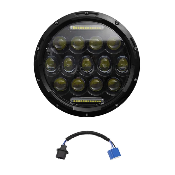 7 hüvelykes autó, motorkerékpár LED fényszóró 200W 6000K - 2db