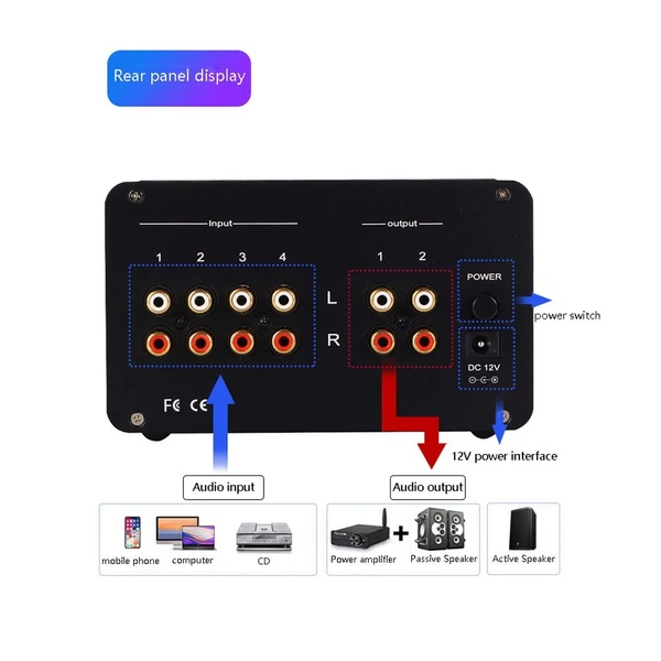 SA-1000 Audiophile csöves előerősítő Audio HiFi elektromos csöves erősítő