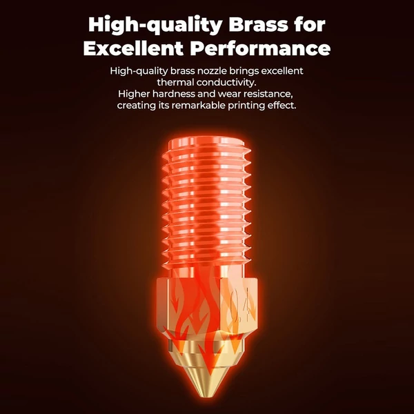 Creality nagysebességű sárgaréz fúvókakészlet 8 db (1*0.25mm+4*0.4mm+2*0.6mm+1*0.8mm) Ender-3 V3 SE / Ender -5 S1 / Ender- 7 készülékekhez