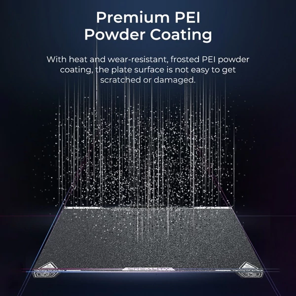 Creality K1C PEI építőlemez 235x235mm - Puha mágnes nélkül, alkalmas K1C FDM 3D nyomtatóhoz