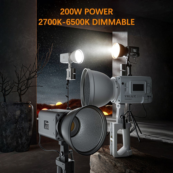 YONGNUO YNLUX200 kétszínű LED videolámpa 200 W nagy teljesítményű - Fehér
