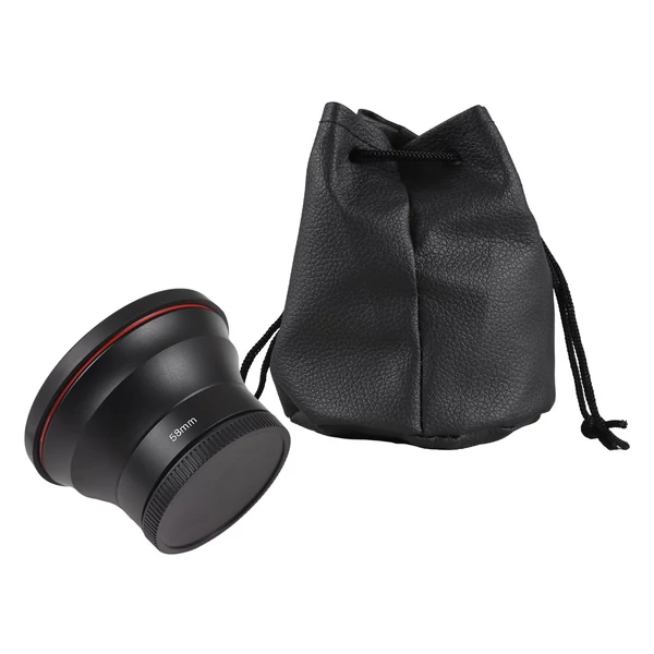 58 mm-es kameralencse készlet 0,43X széles látószögű objektívvel + makroobjektív alumíniumötvözetből készült DSLR fényképezőgép lencséjének cseréje
