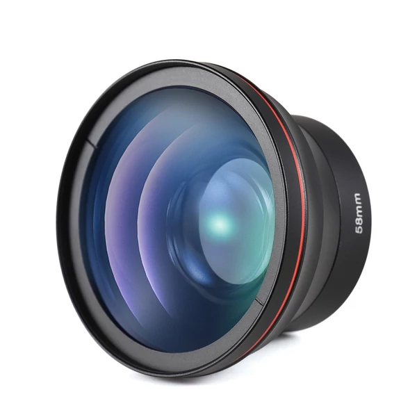 58 mm-es kameralencse készlet 0,43X széles látószögű objektívvel + makroobjektív alumíniumötvözetből készült DSLR fényképezőgép lencséjének cseréje