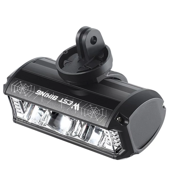 WEST BIKING 1750 Lumen nagy fényerejű alumínium ötvözet USB újratölthető kerékpárlámpa