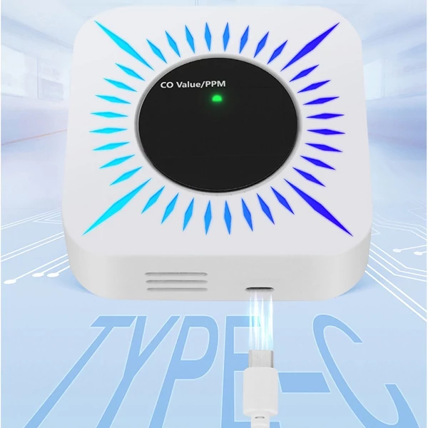 Tuya ZigBee CO éghető gázok szivárgásérzékelője (átjárókkal együtt)