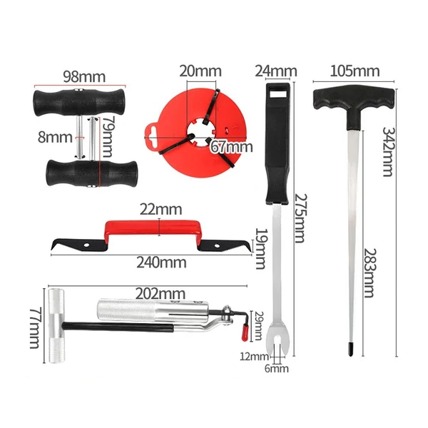 Professzionális autós szélvédő eltávolító szerszámkészlet