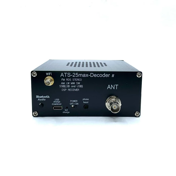 ATS-25MAX Decoder V2 2,4 hüvelykes érintőképernyős hordozható teljes sávú rádióvevő