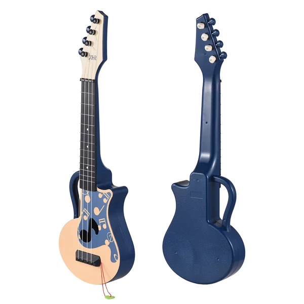 54 cm-es ukulele kiemelő hangjegyekkel, kézi ukulele kezdőknek - Kék