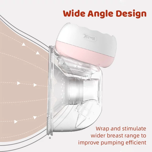 Hordható kéz nélküli elektromos mellszívó szoptatáshoz 4 üzemmód, 12 szívószint otthoni, utazási használatra - 1 db