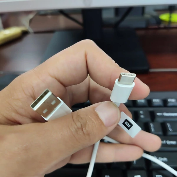 Eredeti Xiaomi adatkábel 100 cm-es Type-C Mi töltőkábel - Fehér