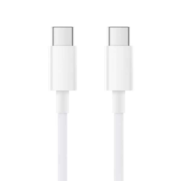 Xiaomi USB 100 W Type C töltőkábel USB C – USB C adatkábel (1,5 m 5A) - Fehér