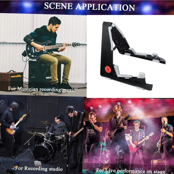 AROMA összecsukható hangszerállvány ukelele, hegedű, mandolin számára