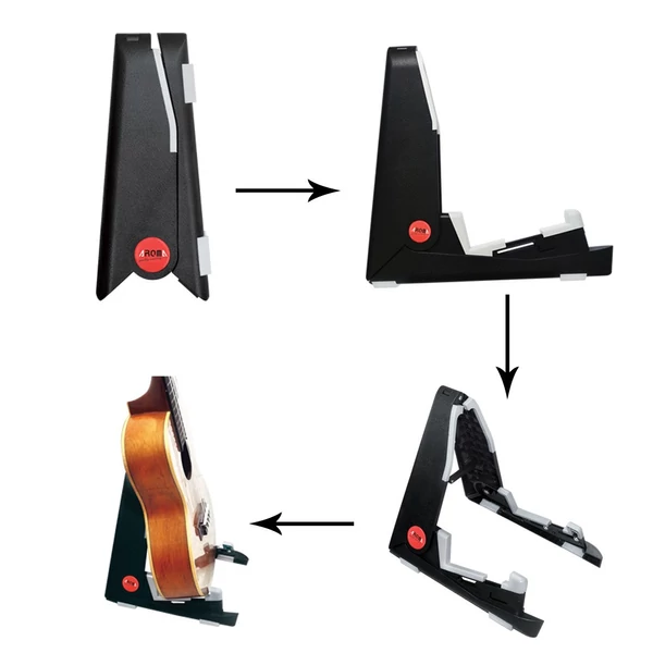AROMA összecsukható hangszerállvány ukelele, hegedű, mandolin számára