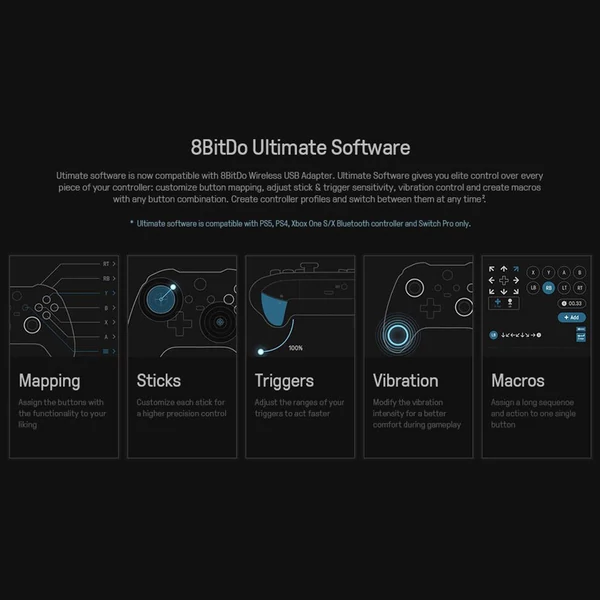 8BitDo USB vezeték nélküli adapter 2 egygombos csatlakozás