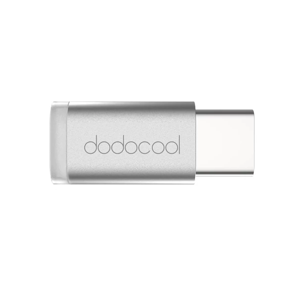 dodocool Mini USB-C-ből Micro USB-adapter átalakító - Ezüst
