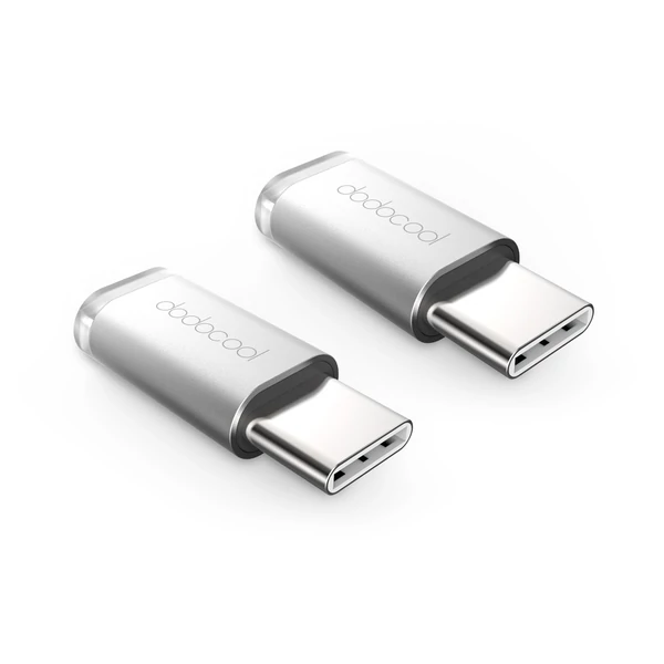dodocool Mini USB-C-ből Micro USB-adapter átalakító - Ezüst