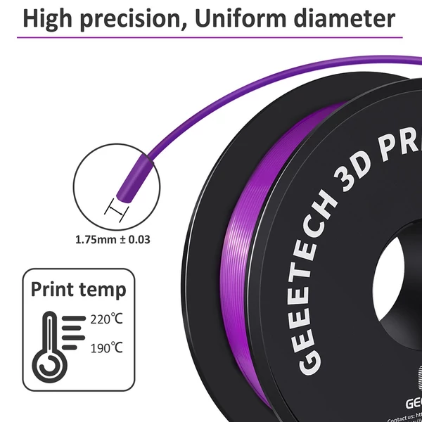 Geeetech PLA Filament 3D nyomtatóhoz - Lila