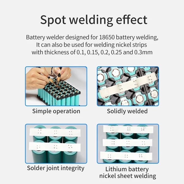 8000 W-os, nagy teljesítményű, kettős impulzuspontos hegesztőgép (pedálos típus)