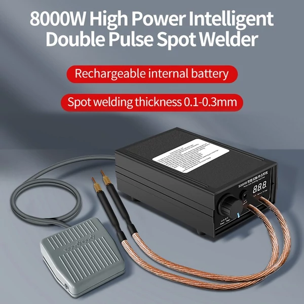 8000 W-os, nagy teljesítményű, kettős impulzuspontos hegesztőgép (automatikus hegesztési típus)