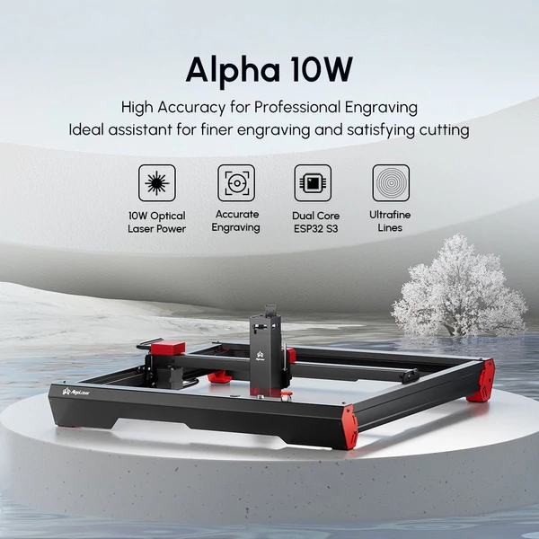 Algolaser Alpha 10W lézergravírozó és vágó 20000mm/perc sebesség