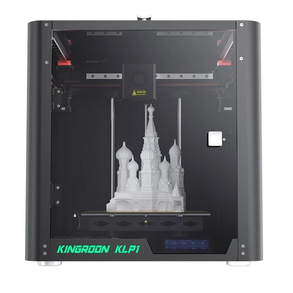 KINGROON KLP1 3D nyomtató, FDM 500mm/s, Nyomtatási méret 210x210x210mm, 3,5 hüvelykes érintőképernyő, PLA/FA/TPU/PETG/PA filamentekhez