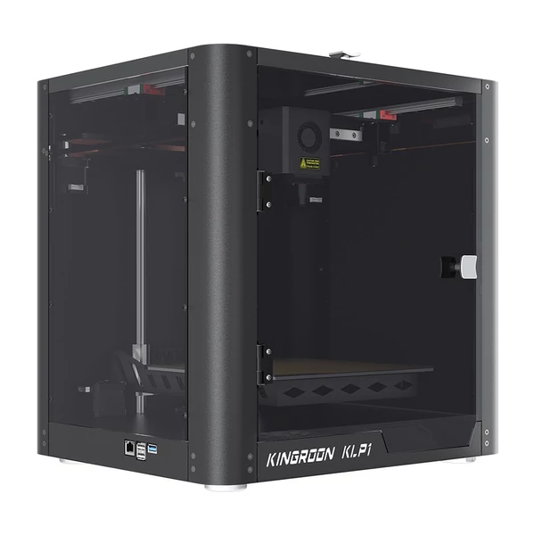 KINGROON KLP1 3D nyomtató, FDM 500mm/s, Nyomtatási méret 210x210x210mm, 3,5 hüvelykes érintőképernyő, PLA/FA/TPU/PETG/PA filamentekhez