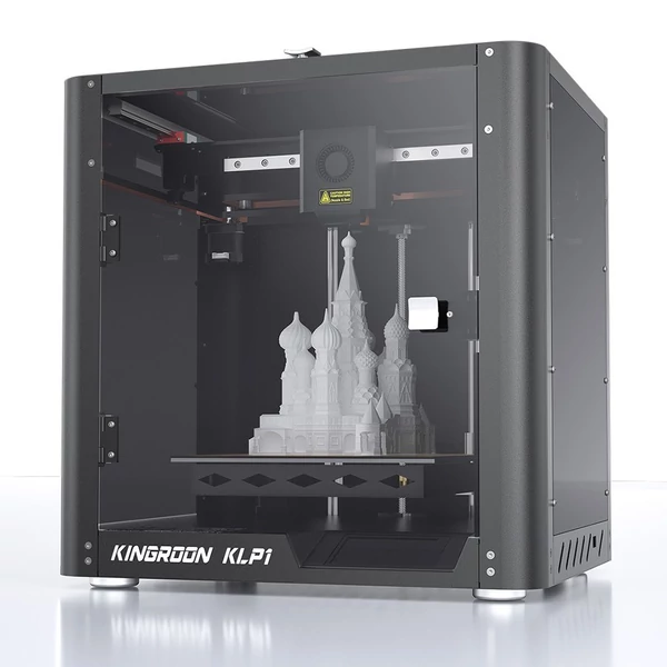 KINGROON KLP1 3D nyomtató, FDM 500mm/s, Nyomtatási méret 210x210x210mm, 3,5 hüvelykes érintőképernyő, PLA/FA/TPU/PETG/PA filamentekhez