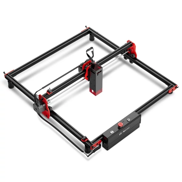 Algolaser barkácskészlet 10 W lézergravírozó Y tengelyű forgóhengerrel és 400x400 mm-es lézeres méhsejt munkaasztallal