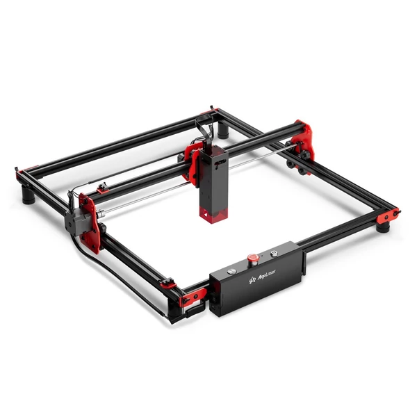 Algolaser barkácskészlet 10 W lézergravírozó Y tengelyű forgóhengerrel és 400x400 mm-es lézeres méhsejt munkaasztallal