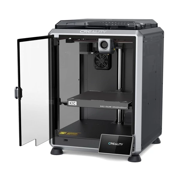 Creality K1C 3D nyomtató 600mm/s sebességű FDM 3D nyomtató, nyomtatási méret 220x220x250mm Al Camera Observant, teljesen fém Hot End készlettel - Szürke