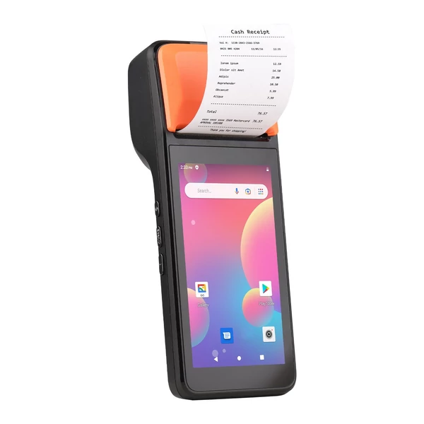 Kézi 3G POS nyugtanyomtató Android 8.1 1D/2D vonalkódolvasó PDA terminál (NFC funkcióval)