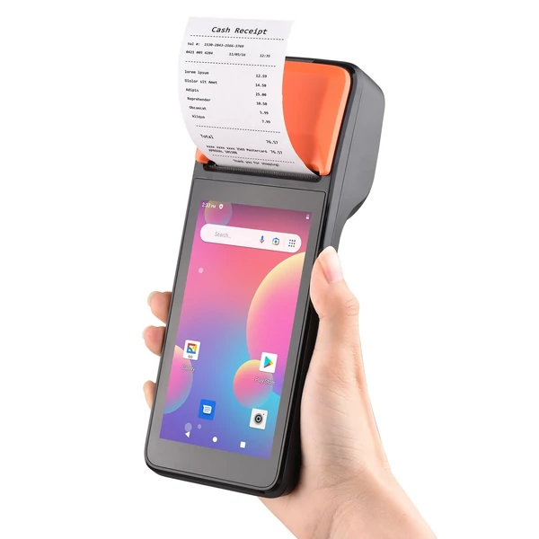 Kézi 3G POS nyugtanyomtató Android 8.1 1D/2D vonalkódolvasó PDA terminál (NFC funkcióval)