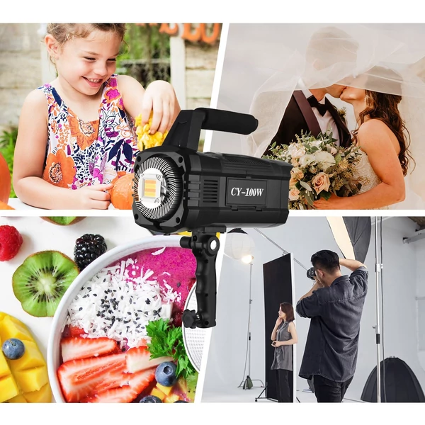Andoer CY-200W 200W COB Stúdió LED videófény fényképező lámpa
