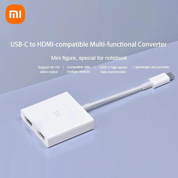 Xiaomi számítógép-adapter USB-C hub XMZJQCH2TM - Fehér