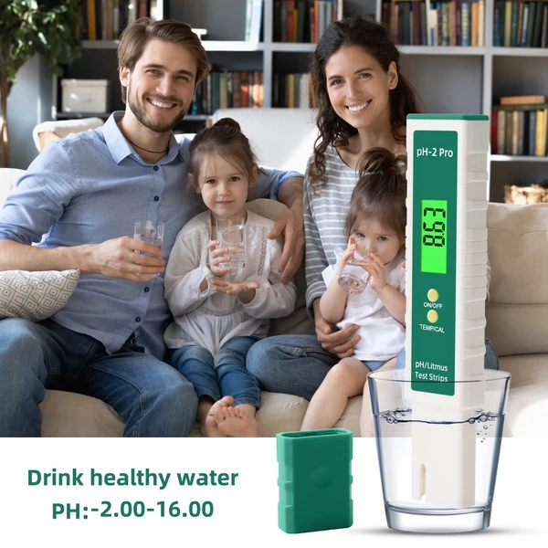 pH-2 Pro vízminőségű toll digitális pH-mérő 0,01 pontosságú teszter toll