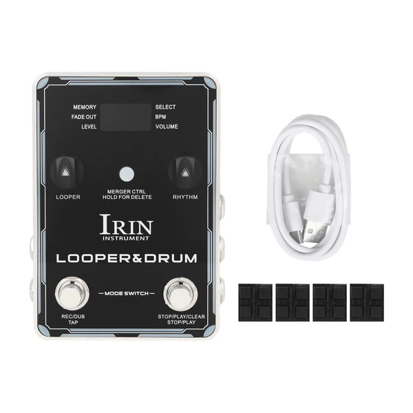 IRIN Looper pedál dob gép gitár effekt pedálok