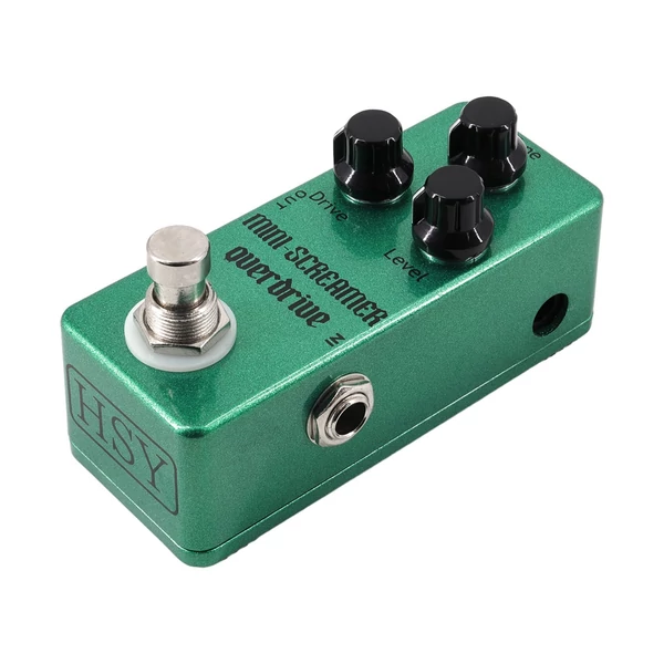 Guitar Overdrive pedál Elektromos gitáreffektek pedál 3 gombos Mini gitár túlvezérlés effektor