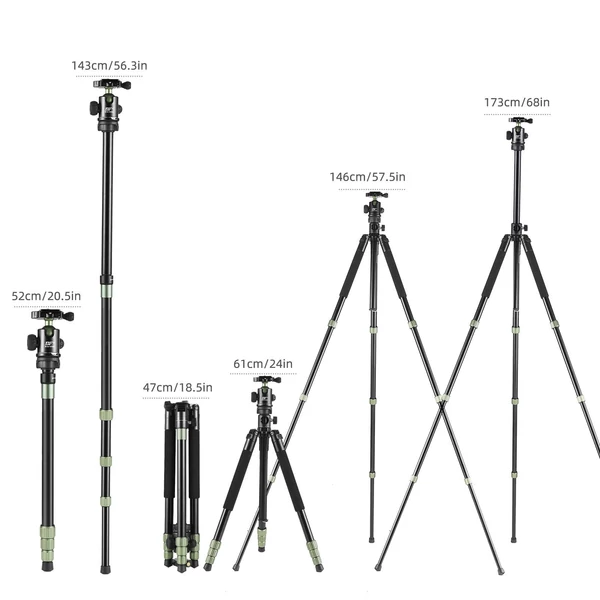 BAFANG 68 hüvelykes fényképezési vízszintes állvány, kameraállvány monopod