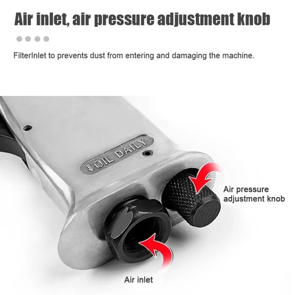 Pneumatikus lapát, Air Hammer Professzionális kézi rozsdaeltávolító pneumatikus véső - körkörös pengeszár